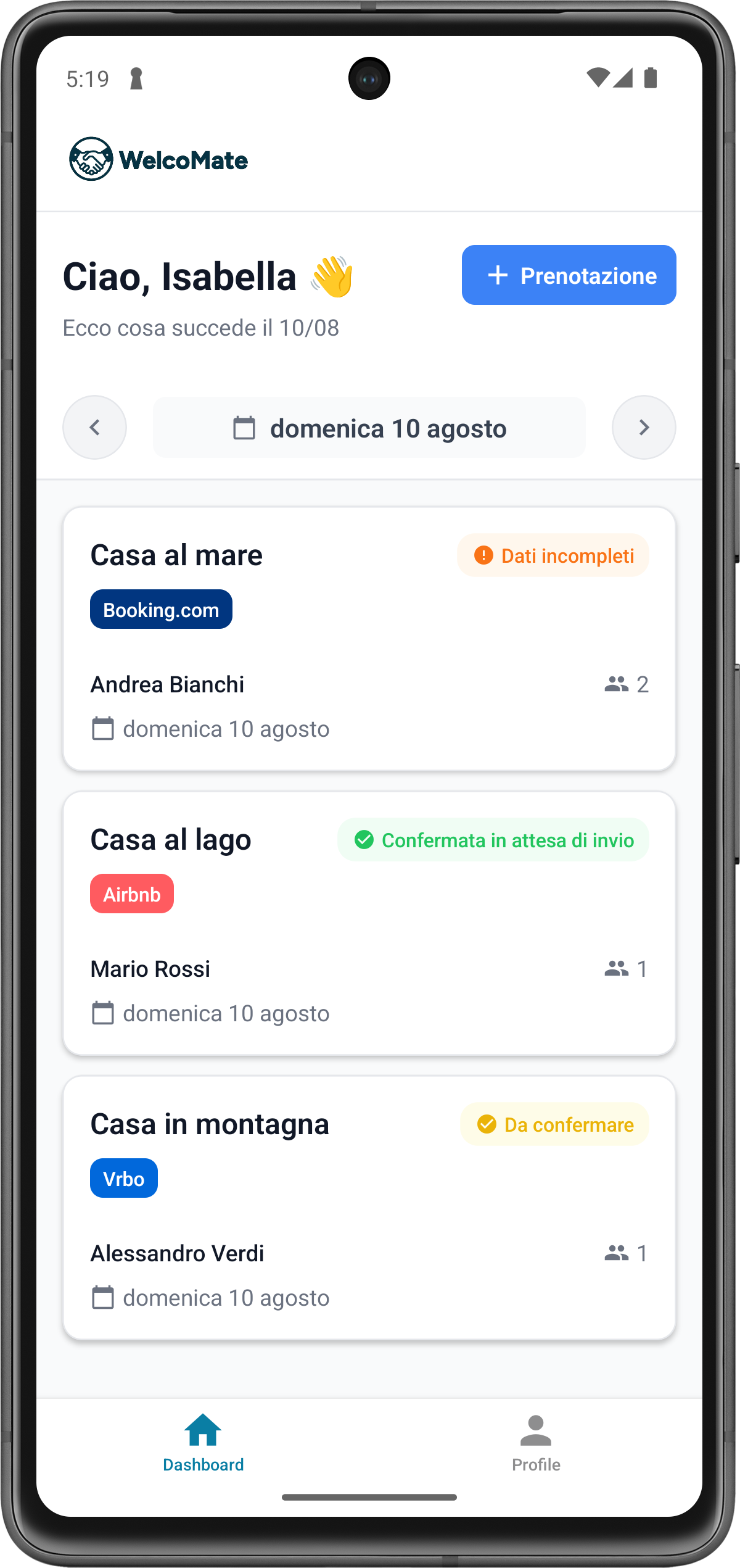 Anteprima app Android